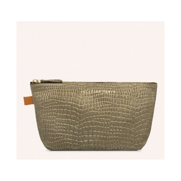 Trousse - Lencil - Minicroco olive