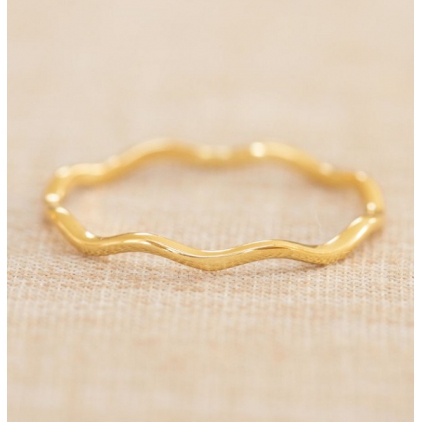 Bague Maris taille 52 simple vague g.pl. 4449-GB-052