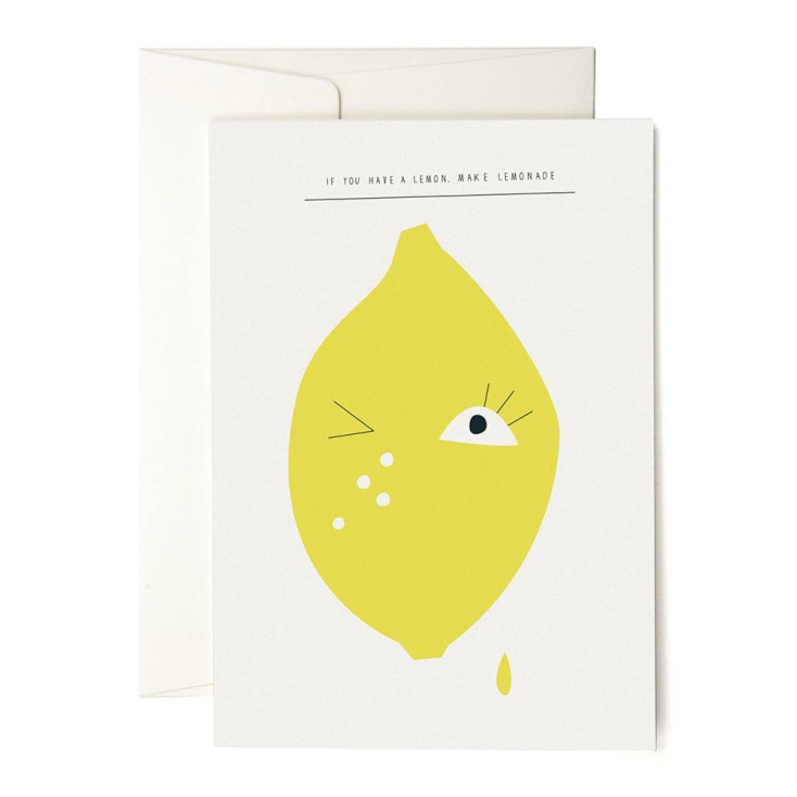 Lemon greeting card
