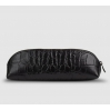 Pencil Case - Black Croco Leather - Small