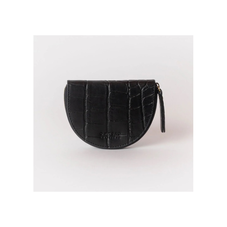 Porte-monnaie Laura - Black Croco Leather
