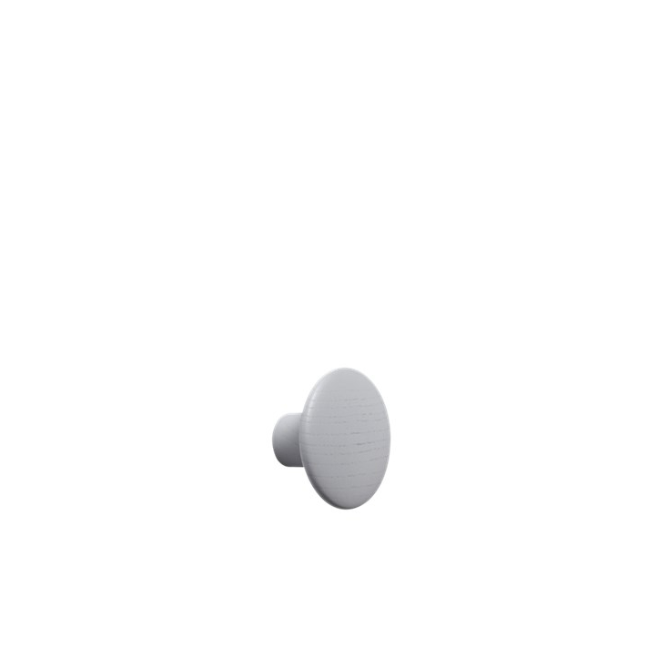 patère The dots – 1 pièce S grey - Ø 9 cm