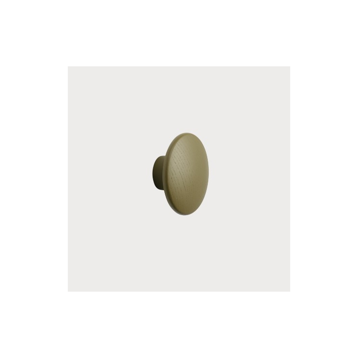 patère The dots – 1 pièce S Brown Green - Ø 9 cm