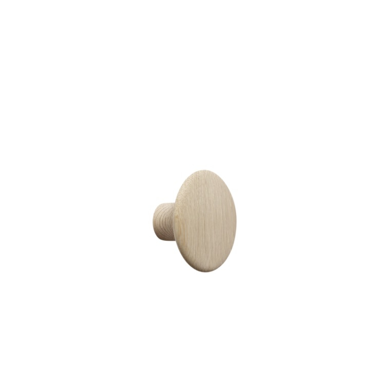 patère The dots – 1 pièce S oak - Ø 9 cm