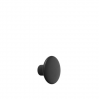 patère The dots – 1 pièce S black - Ø 9 cm