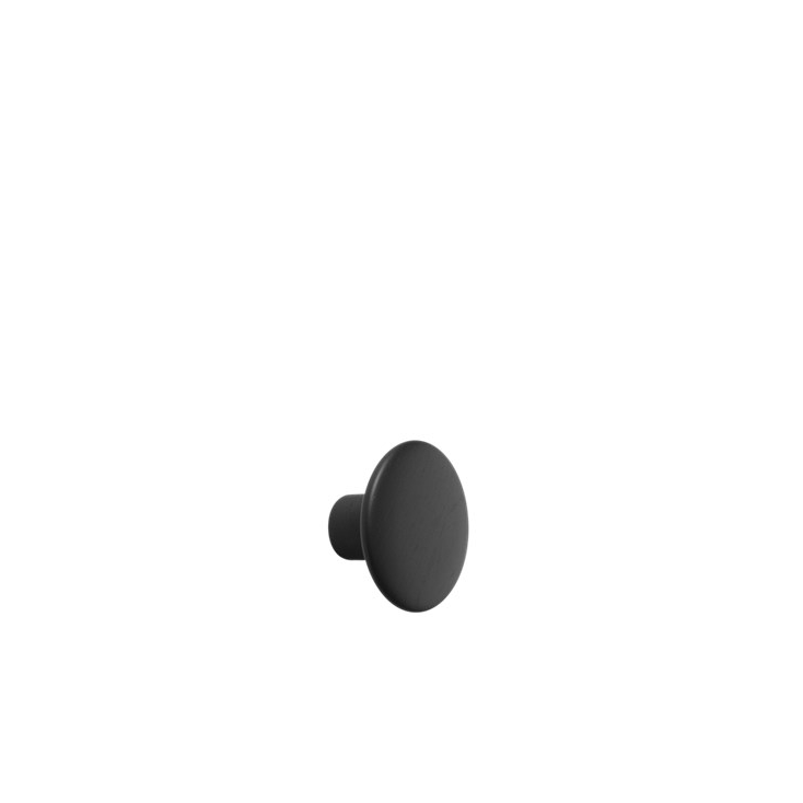 patère The dots – 1 pièce S black - Ø 9 cm
