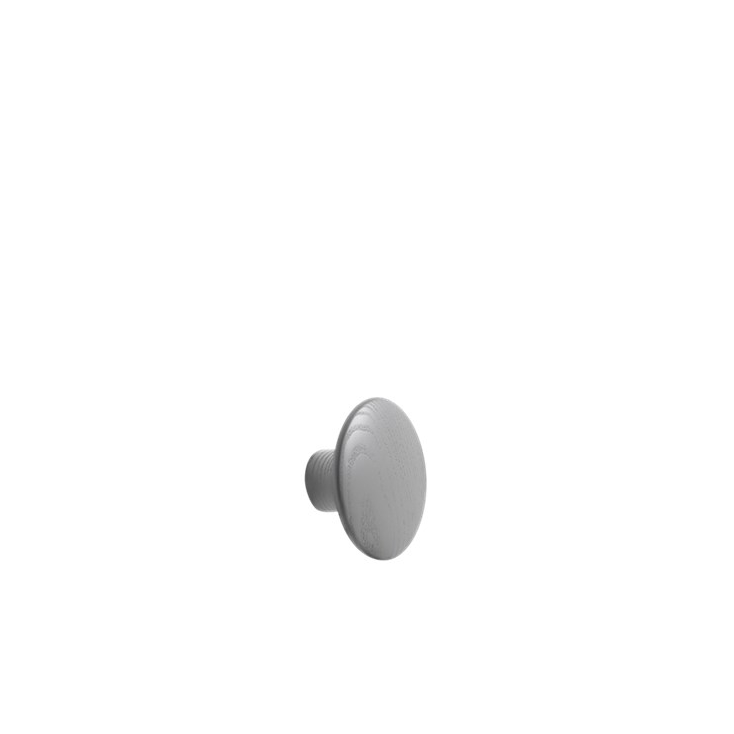 patère The dots – 1 pièce S dark grey - Ø 9 cm