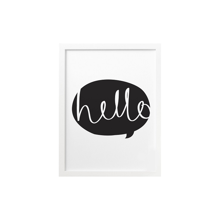 A3 Print Hello speech