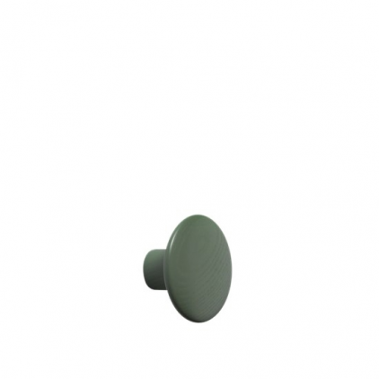 patère The dots – 1 pièce S dusty green - Ø 9 cm
