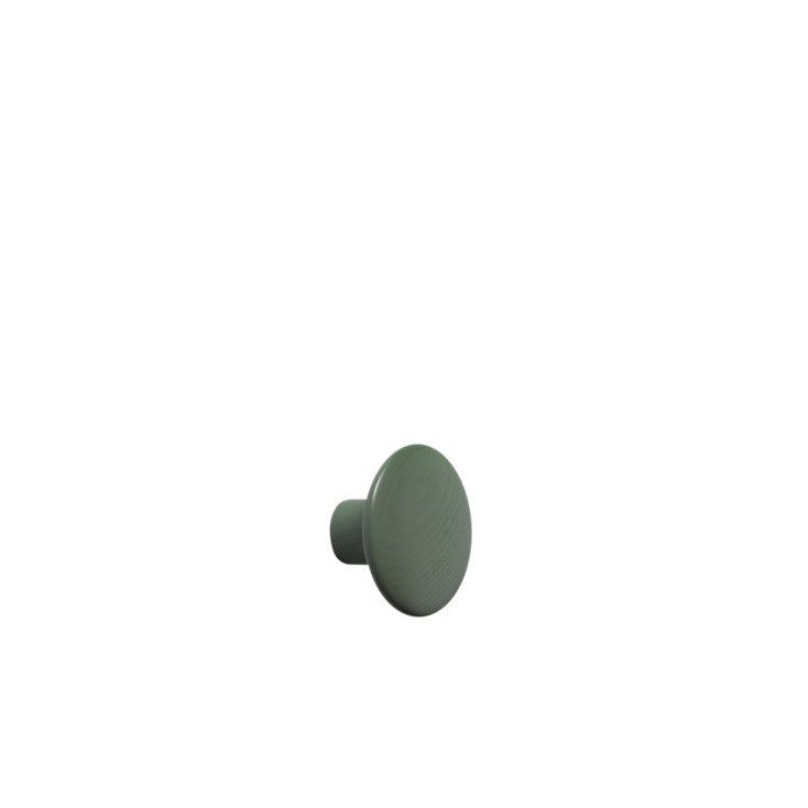 patère The dots – 1 pièce S dusty green - Ø 9 cm