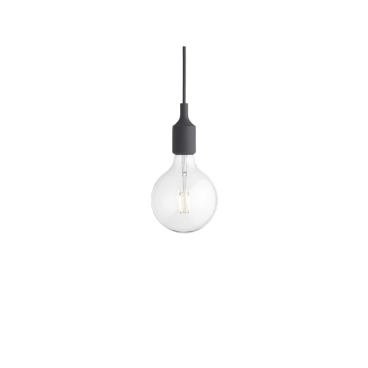 E27 socket lamp LED - dark grey