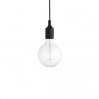 E27 socket lamp LED - black