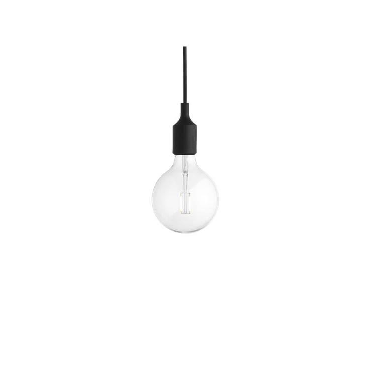E27 socket lamp LED - black