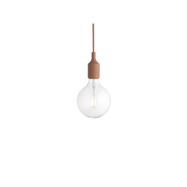E27 socket lamp LED - terracotta