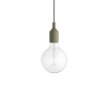 E27 socket lamp LED - olive
