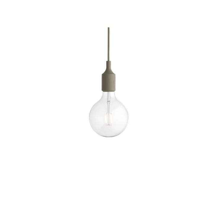 E27 socket lamp LED - olive