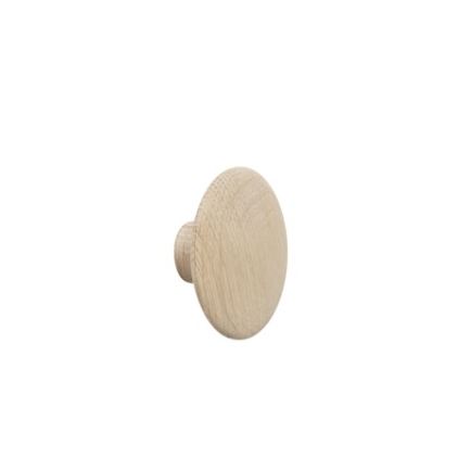 patère The dots – 1 pièce XS natural Oak -  Ø 6,5 cm