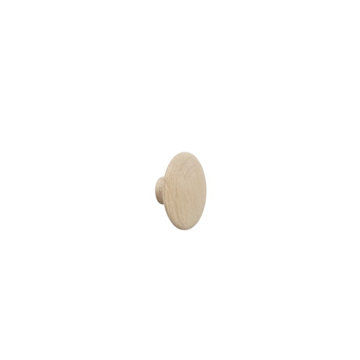 patère The dots – 1 pièce XS natural Oak -  Ø 6,5 cm