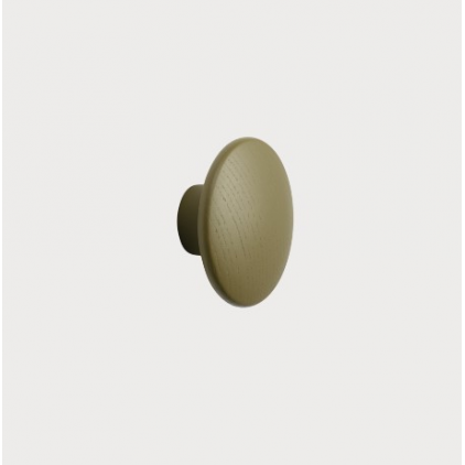 patère The dots – 1 pièce XS Brown Green -  Ø 6,5 cm