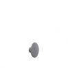 patère The dots – 1 pièce XS Dark grey -  Ø 6,5 cm