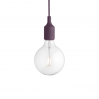 E27 socket lamp LED - burgundy red