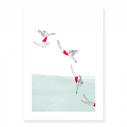 Affiche A3 - Plongeuse