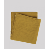 Plaid en double gaze de coton 120 x 170 cm jaune safran