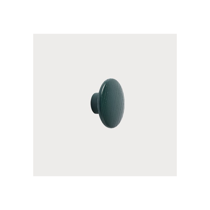 patère The dots – 1 pièce XS Dark green -  Ø 6,5 cm