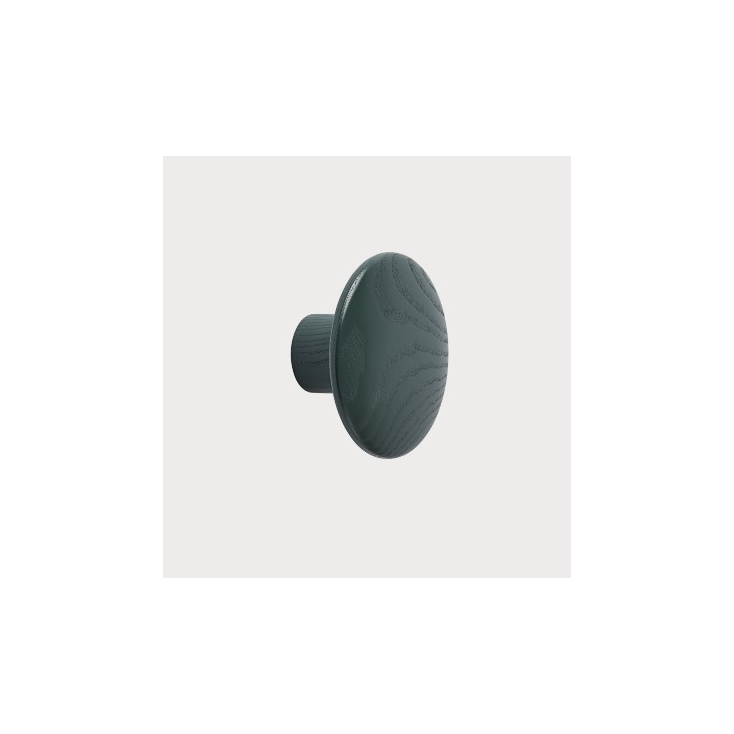 patère The dots – 1 pièce S dark green - Ø 9 cm