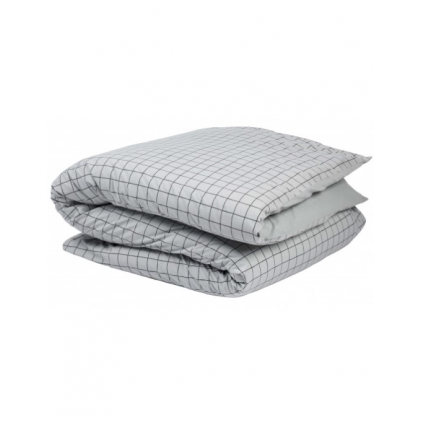 Housse de couette - Oscar Brume - percale de coton bio - 240x220 cm