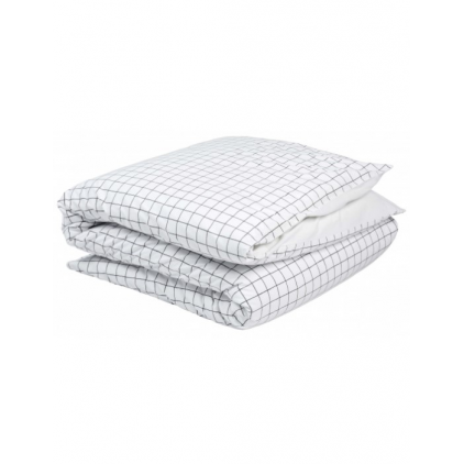 Housse de couette - Oscar milk - percale de coton bio - 240x220 cm