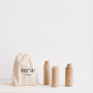 Lot de 3 vases en bois