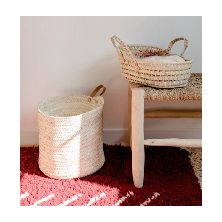 Panier anse cuir - ZINA