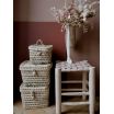 Panier de rangement tressé marocain - grand modèle