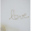 Mot en laiton doré - love (coeur)