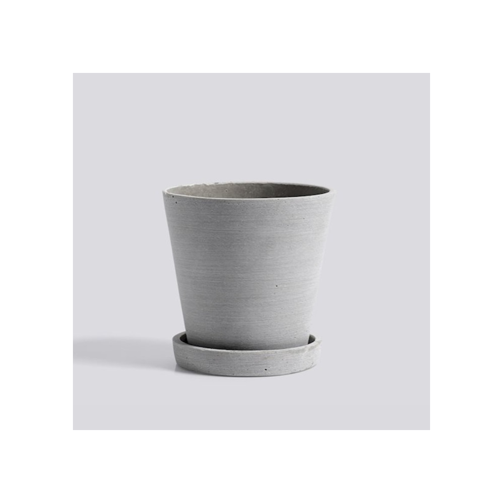 Soucoupe pot de fleurs rectangle gris clair - Point Virgule - Hopono