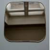 Miroir rétro doré - RIBA