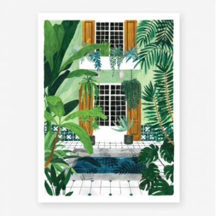 Affiche décorative - Medium - Riad - 30x40 cm