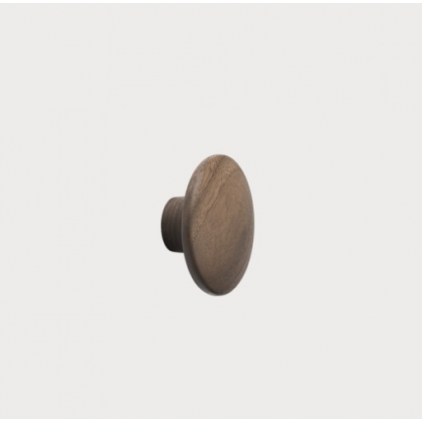 patère The dots – 1 pièce XS Walnut -  Ø 6,5 cm