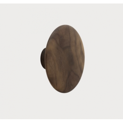 patère The dots - 1 pièce M Walnut - Ø 13 cm