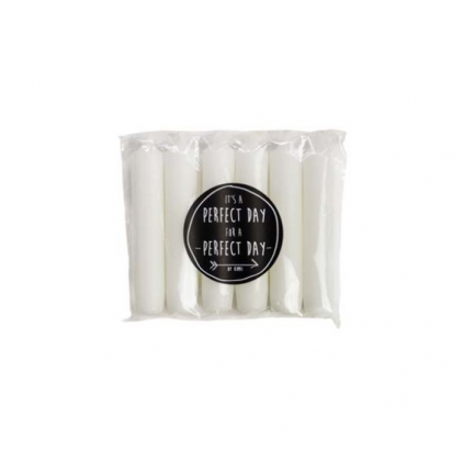 Bougie courte - Blanc