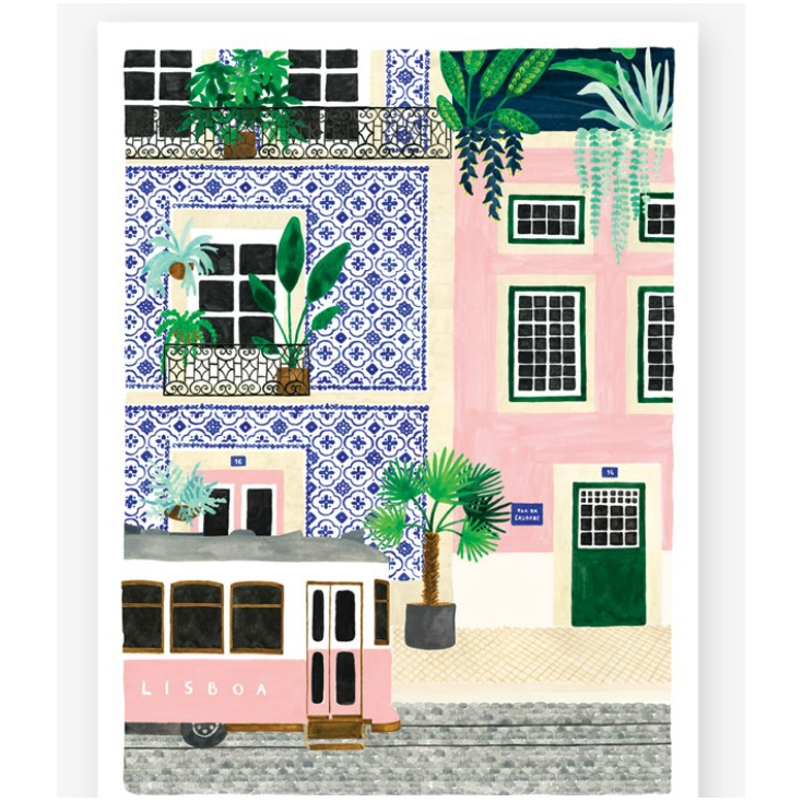 Affiche décorative - Large - Lisboa - 50x70 cm