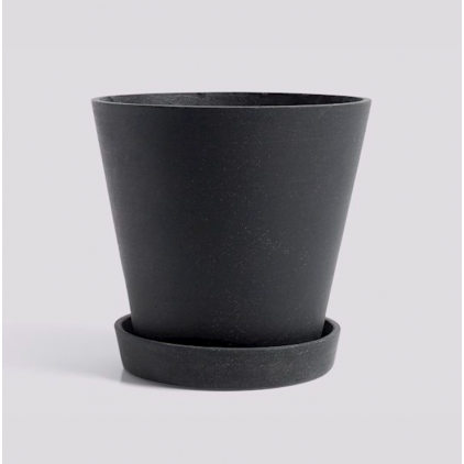 Pot de fleur avec soucoupe - XL - Black