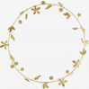 Couronne de fleurs en laiton