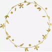 Couronne de fleurs en laiton