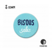 Petit magnet - Bisous salés - MSQ0494