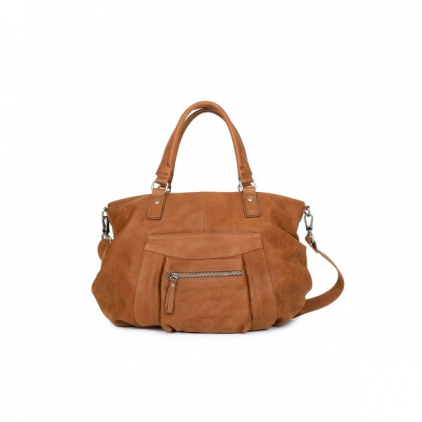 Sac cuir poche avant Noella - épice