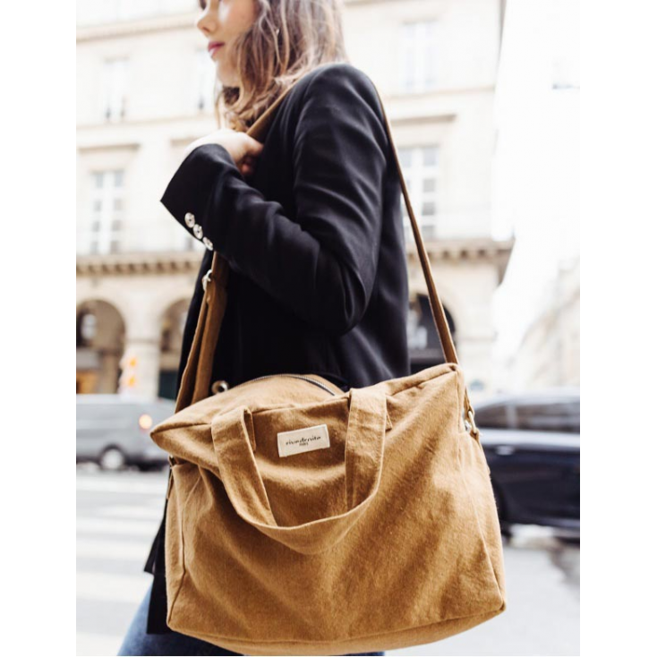 Sauval le city bag en coton recyclé - Camel