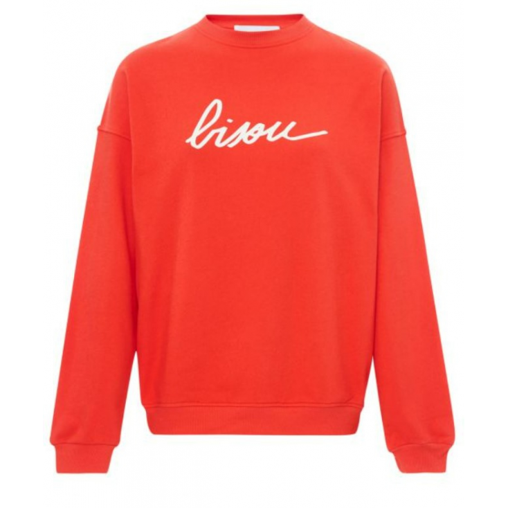 Sweat rouge Bisou - M