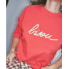 Sweat rouge Bisou - M